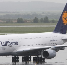 Airbus A380 von im Jahr 2010 in Wien: Auch damals wurde trainiert - bevor der Superjumbo bei Lufthansa in Dienst gestellt wurde.