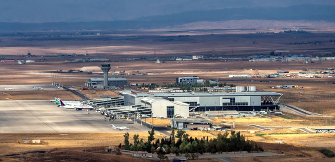 Flughafen Erbil: Germania und Lufthansa fliegen hin.
