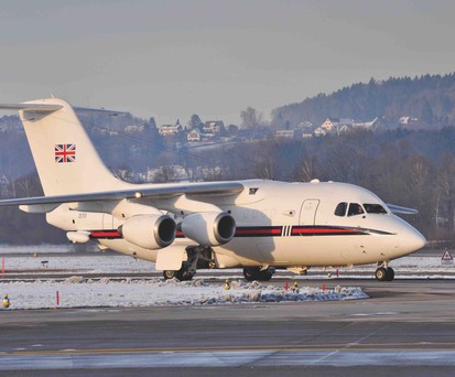 BAE 146 des Königshauses: Wird ausgeflottet.