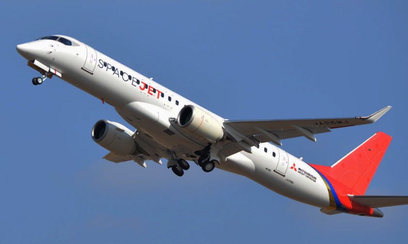 Prototyp des Mitsubishi Spacejet im Flug: Wird nichts als eine Erinnerung bleiben.