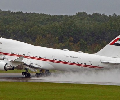 Eine Boeing 747 von Duba: Daneben besitzt der Staat zwei Boeing 747 Combis, wovon eine inzwischen einen neuen Besitzer hat.