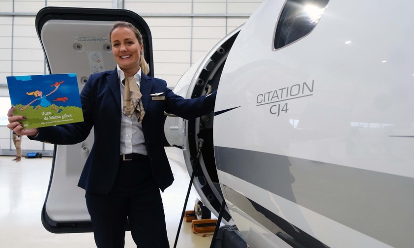 Silke Anckaert: Pilotin und Buchautorin.