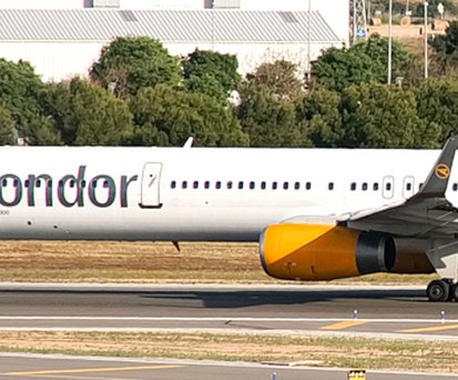 Boeing 757 von Condor auf Mallorca: «Positives Ergebnis vor Steuern von 8 Millionen».