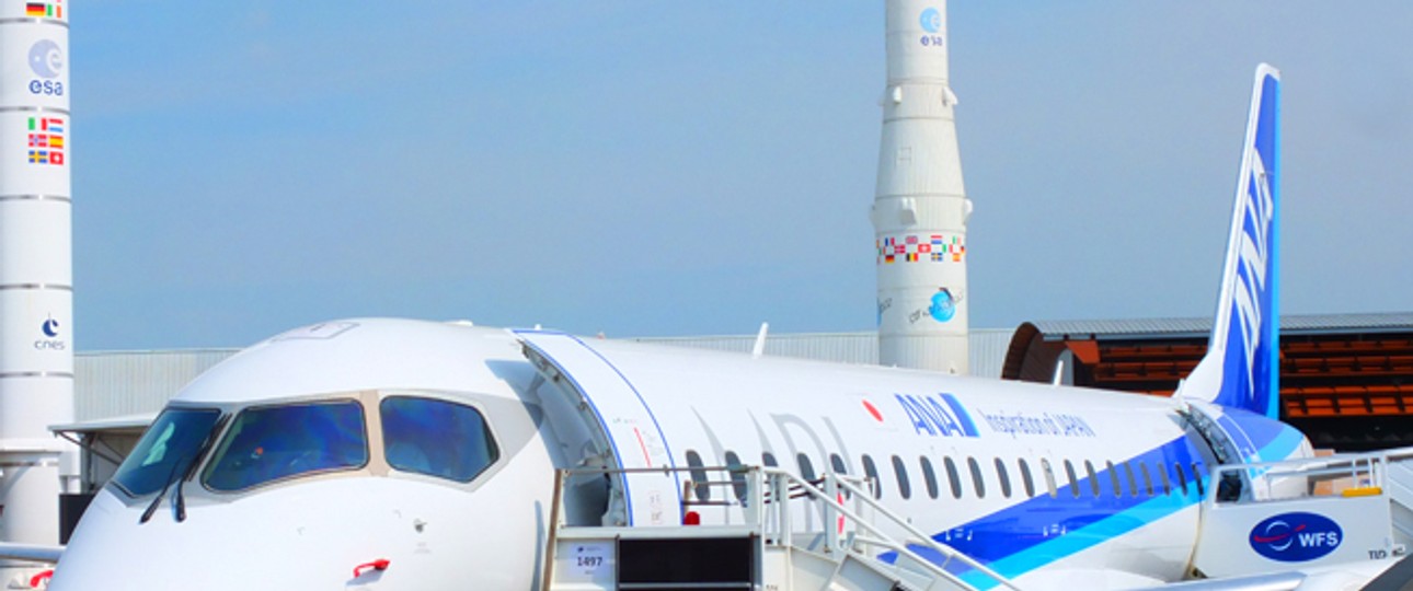 Mitsubishi Regional Jet: Im Design von Erstkunde ANA All Nippon Airways flog ...