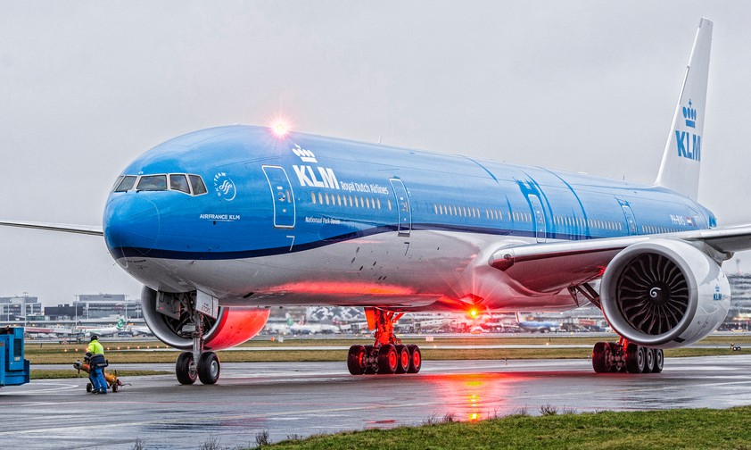 Flieger von KLM: Lange Routen nach Asien sorgen für hohe Kosten.