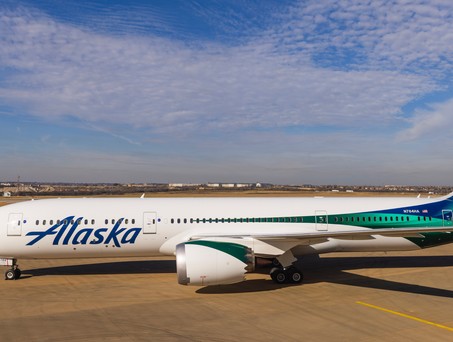 Boeing 787 in Farben von Alaska Airlines: Bald nach Europa unterwegs.