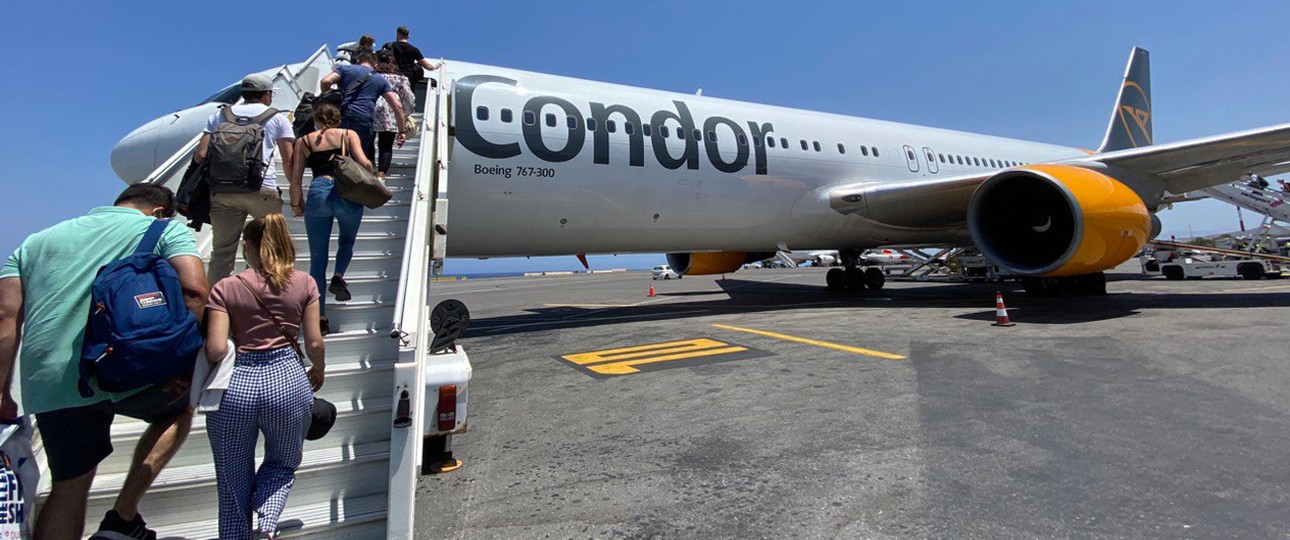 Boeing 767 von Condor: Reisende prügelten sich an Bord.