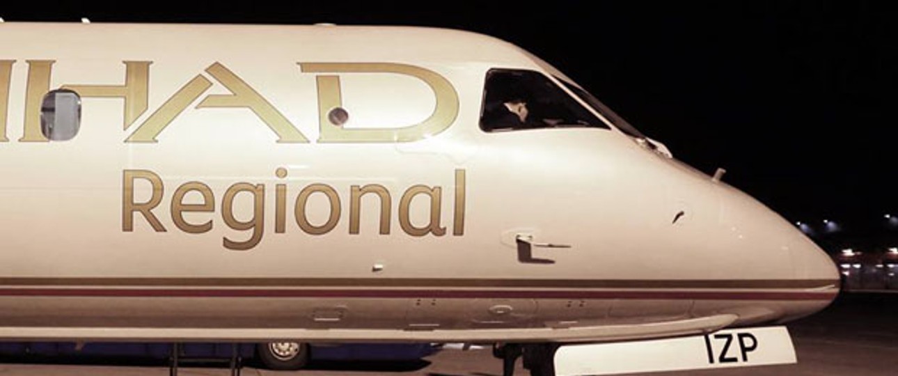 Saab 2000 von Etihad Regional: Bald kaum mehr Linienflüge.