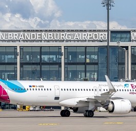 Eurowings Airbus A321 Neo am BER: Im Winter hat Eurowings elf Flugzeuge am BER.