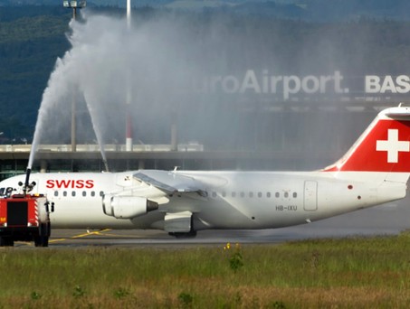 Der letzte Flug von Swiss verlässt Basel: LX486 vom 31. Mai 2015 nach London City.