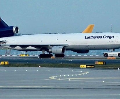 McDonnell Douglas MD-11 von Lufthansa Cargo: Ziemliche Probleme in Shanghai.