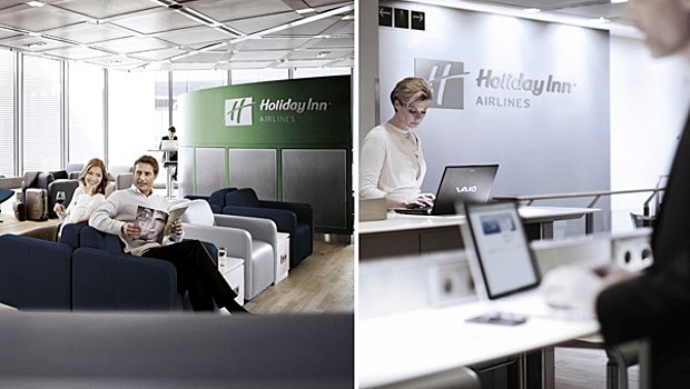 Guten Kunden würde die Fluglinie auch eine Lounge bieten.