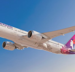 Visualisierte Boeing 787 von Hawaiian aus dem Jahr 2018: Jetzt als echter Jet zu sehen.