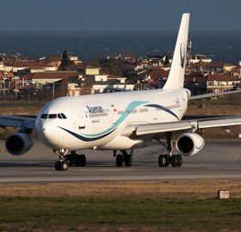 Der Airbus A340-300 noch bei Iran Aseman Airlines: Es ist der zweite Airbus a340. der je gebaut wurde.