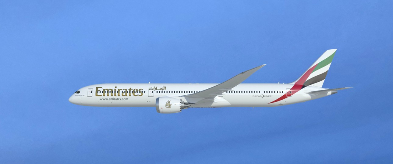 Dreamliner in Emirates-Farben: Es wird wohl bei einer Computeranimation bleiben.