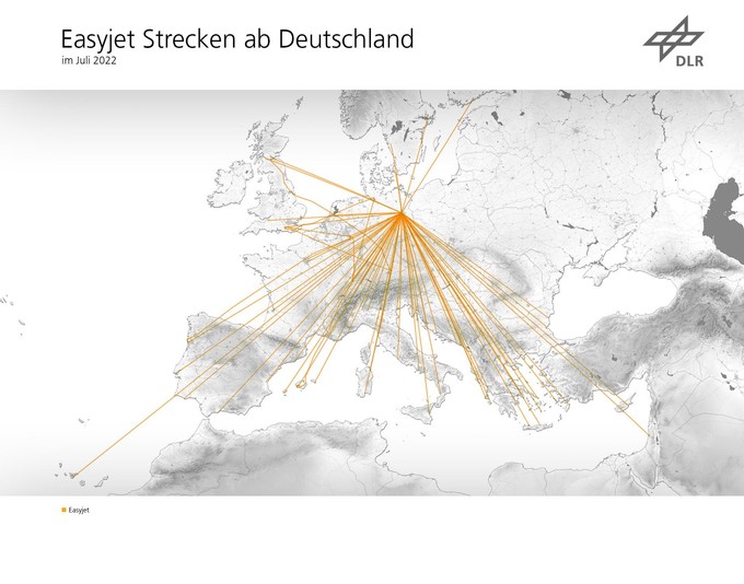 Easyjet: 71 Strecken.