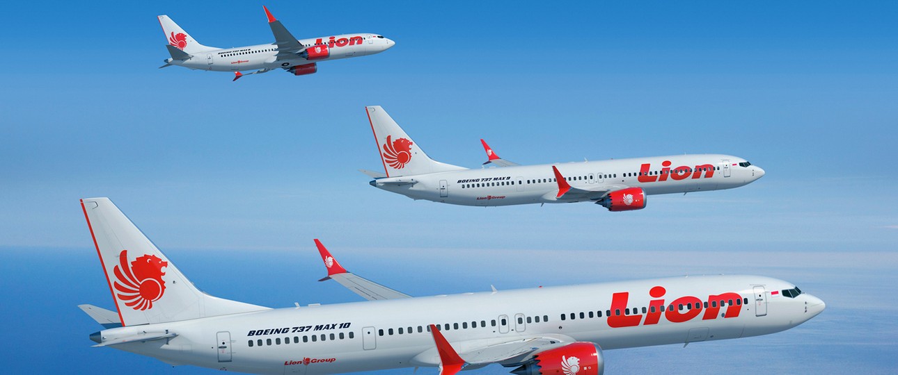 Verschiedene Mitglieder der 737-Max-Familie, visualisiert im Design von Lion Air: Die Fluglinie ist ein großer Kunde von Boeing.