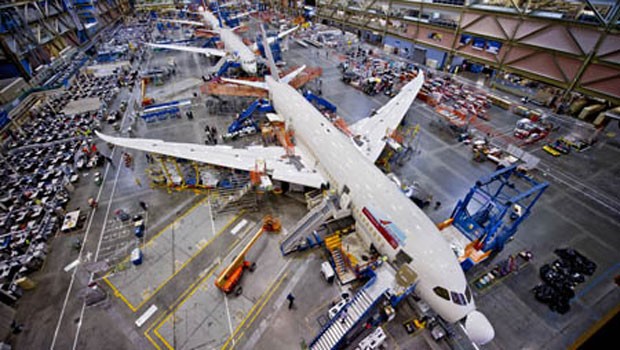 Produktion bei Boeing