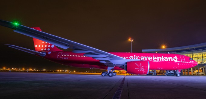 Der Airbus A330-800 von Air Greenland soll im November 2024 die neue Landebahn eröffnen.