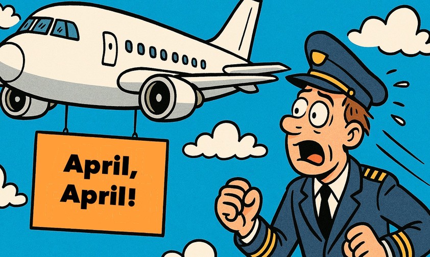 Aprilscherze: Gibt es auch in der Luftfahrt
