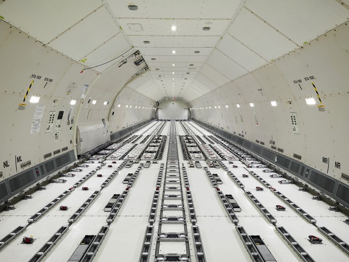 Blick ins Innere der 777-200 LRMF.