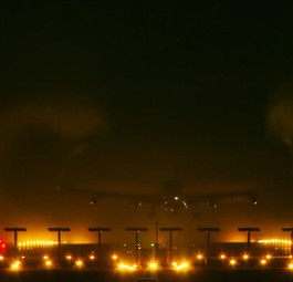 Airbus A340 von Swiss: Märchenhafte Landung