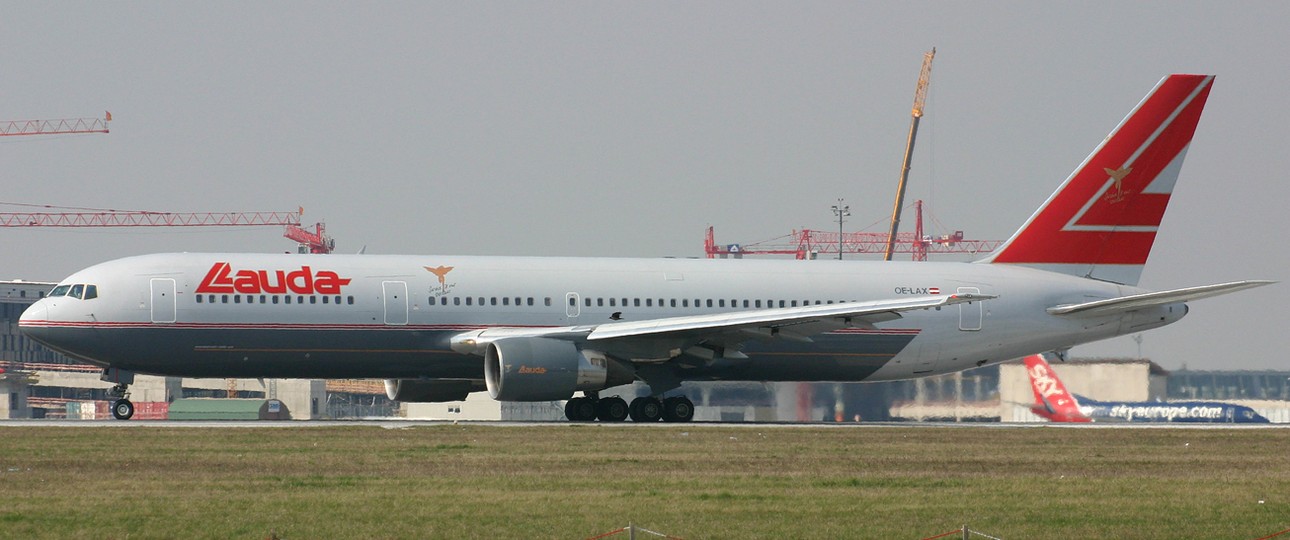 Die OE-LAX flog einst für Lauda Air.