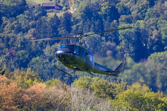 Auch ein Bell UH-1 war beim Fest dabei.