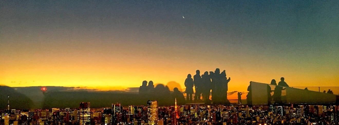 Tokio Sunset auf dem Shibuya Sky