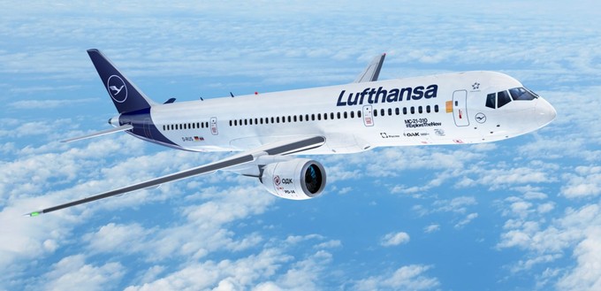 Irkut MS-21 in der Bemalung von Lufthansa: Der russische ...