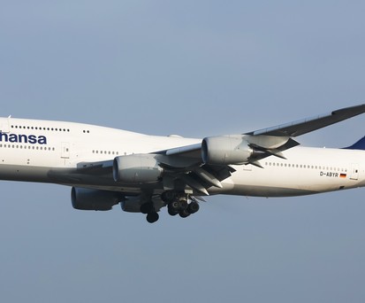 Boeing 747-8 von Lufthansa: Erst der dritte Flug nach Mexiko-City klappte.