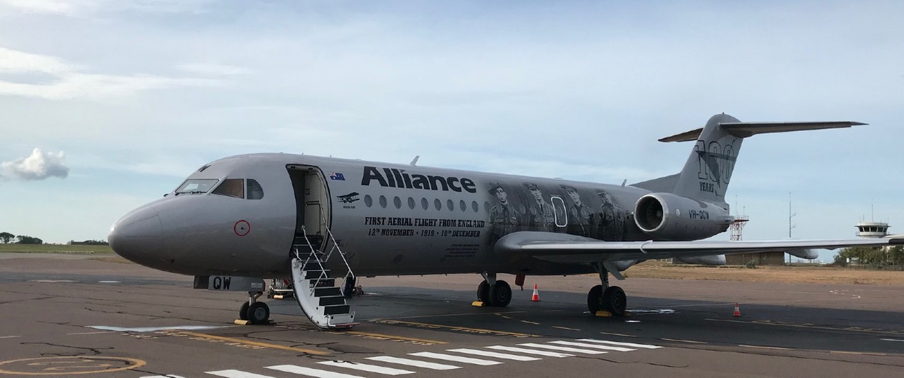 Flieger von Alliance Airlines in Darwin: Die Flotte soll wachsen.