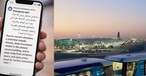 Alarm für Einwohnerinnen und Einwohner: Flughafen Dubai International.