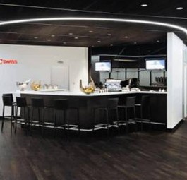 Swiss-Lounge in Zürich: Business- und Firstclass-Passagiere finden hier sogar eigene Zimmer mit Betten.