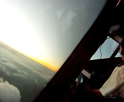 Die Aussicht der Piloten.