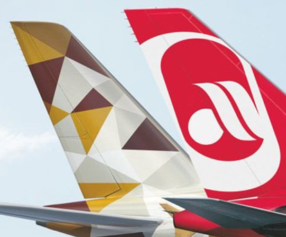 Etihad- und Air-Berlin-Flieger: 31 gemeinsame Verbindungen wurden verboten.