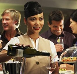 Weinschenke: Emirates will nur erlesene Tropfen kredenzen.