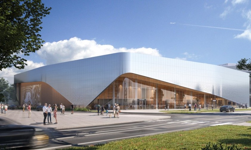 Entwurf des neuen finnischen Luftfhahrtmuseums: Es soll zum Jahreswechsel 2027/28 eröffnet werden.