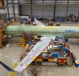 Der erste Airbus A321 XLR nimmt Gestalt an: Das Flugzeug trägt die Seriennummer 11000.