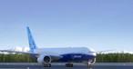 Computerzeichnung der Boeing 777X: Ob das Wetter beim Rollout auch so schön sein wird?