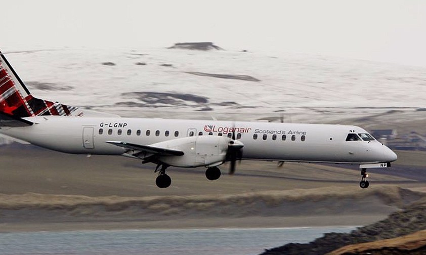 Saab 2000 von Loganair: Die Fluglinie baut auf Strecken der untergegangenen Flybe aus.