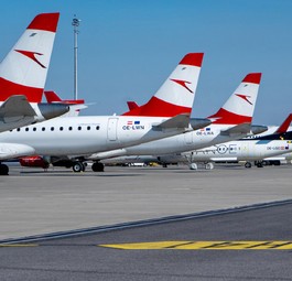 Flieger von Austrian Airlines: Lange am Boden.