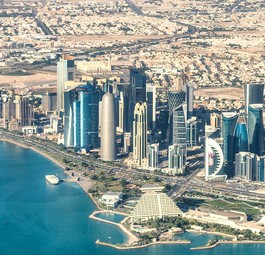Katars Hauptstadt Doha: In der Luft ändert sich etwas.