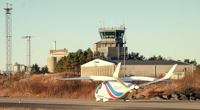 Alia CX300 an einem norwegischen Flughafen: Die Flugsicherung hat die Integration von elektrischen Flugzeugen getestet.