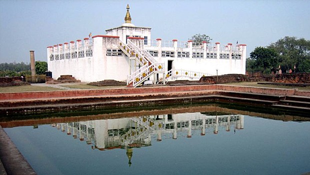 Tempelanlage in Lumbini: Bald soll hier mehr los sein.