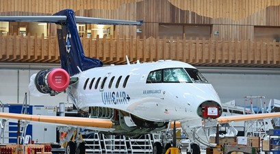 Erster Pilatus PC-24 für Unicair: Das Flugzeug wird ein Ambulanzjet.