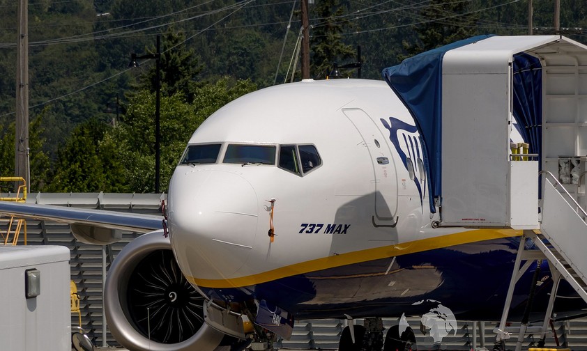 Der Schriftzug «737 Max», wie hier auf einem vor einigen Wochen produzierten Flugzeug zu sehen, ...