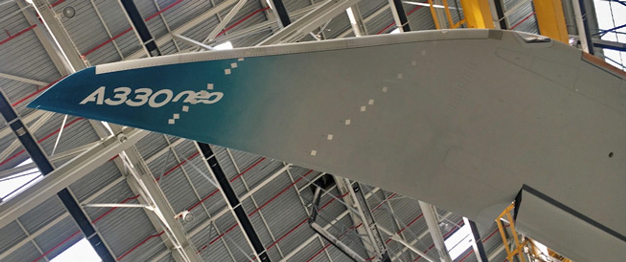 Flügelspitze des A330 Neo: Bessere Aerodynamik.