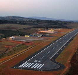 Der Aeroporto de Lavras im Bundesstaat Minas Gerais: Brasilien will eine breitere Abdeckung.