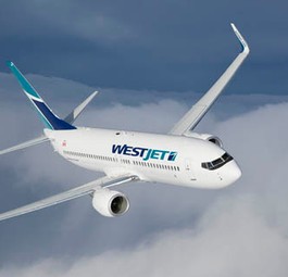 Und so kam Westjet bisher daher. Die neue Bemalung wird ab Juni 2018 nach und nach eingeführt.